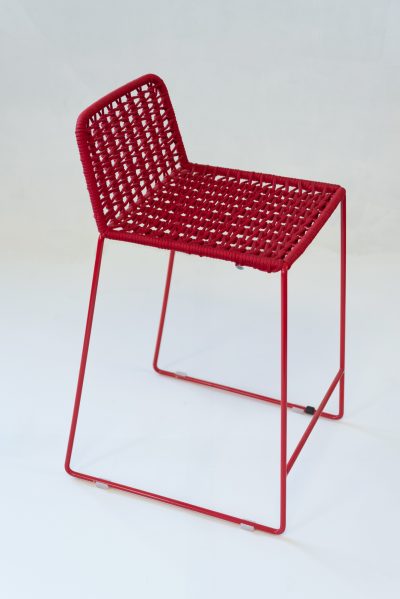 Sgabello Regular rosso